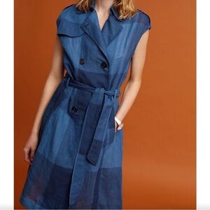 Eva Franco Blue Plaid Dress